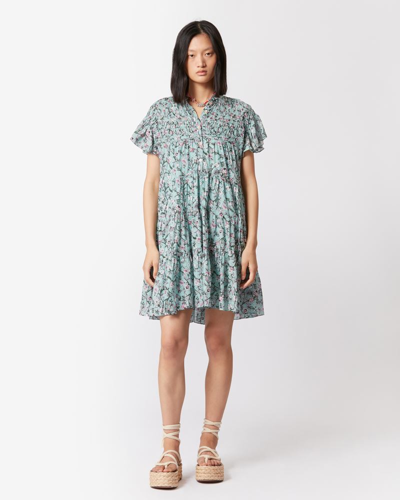 LANIKAYE PRINTED COTTON VOILE DRESS